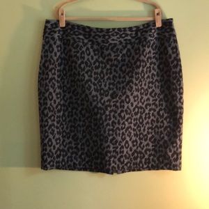 Charter Club Sparkly Cheetah Print Pencil Skirt